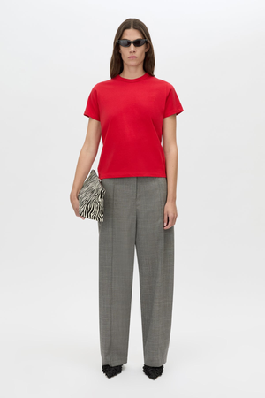 ROSA MONOGRAM NEAT FIT TEE POPPY RED