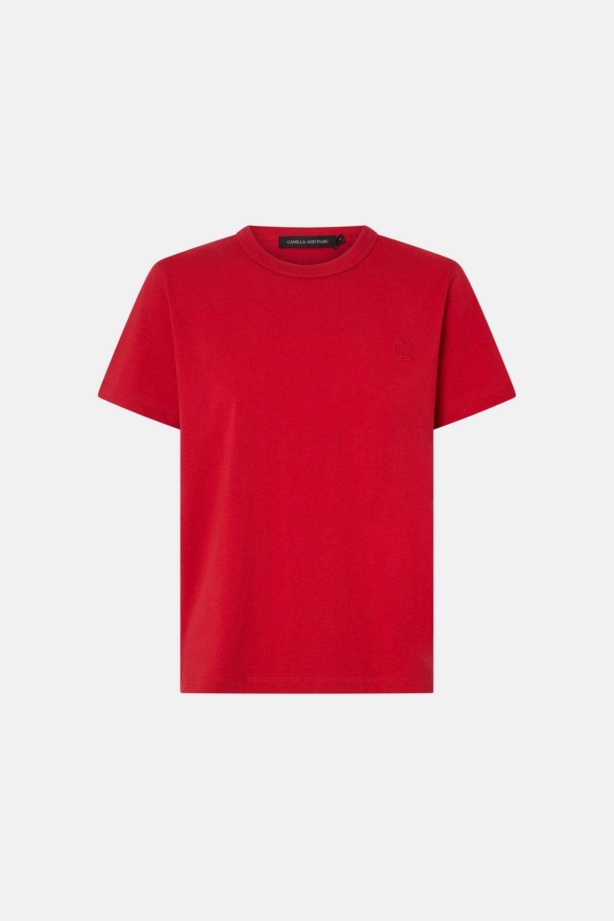 ROSA MONOGRAM NEAT FIT TEE POPPY RED