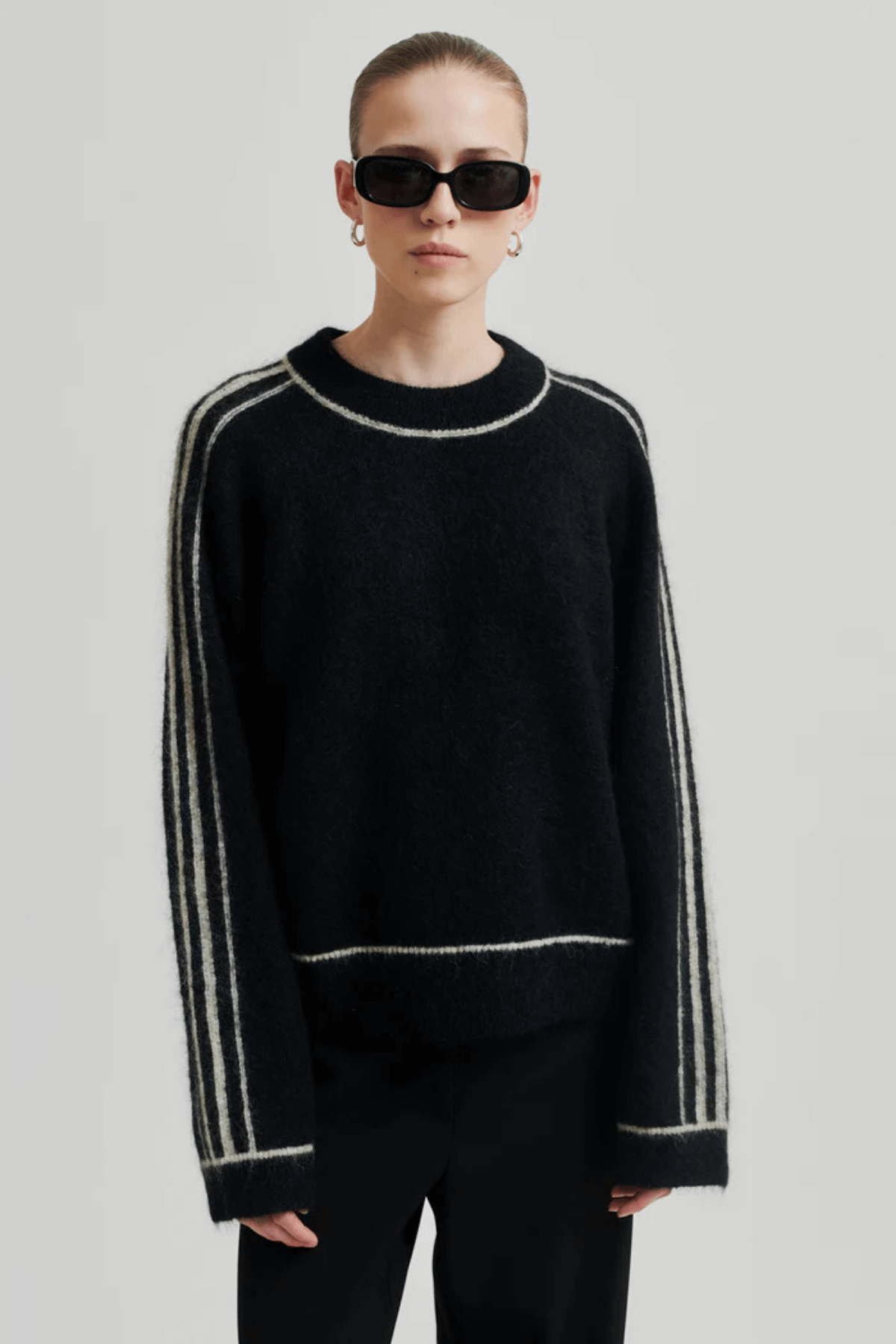 ROSEMARIE KNIT O-NECK BLACK