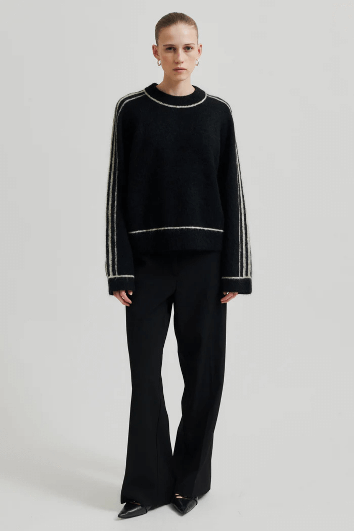 ROSEMARIE KNIT O-NECK BLACK