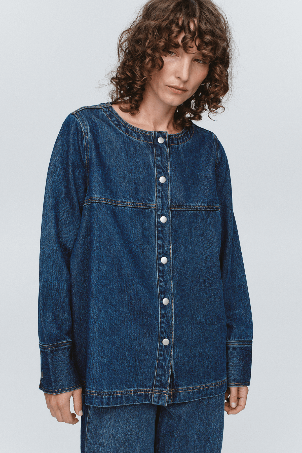 SEAM SHIRT WASHED INDIGO