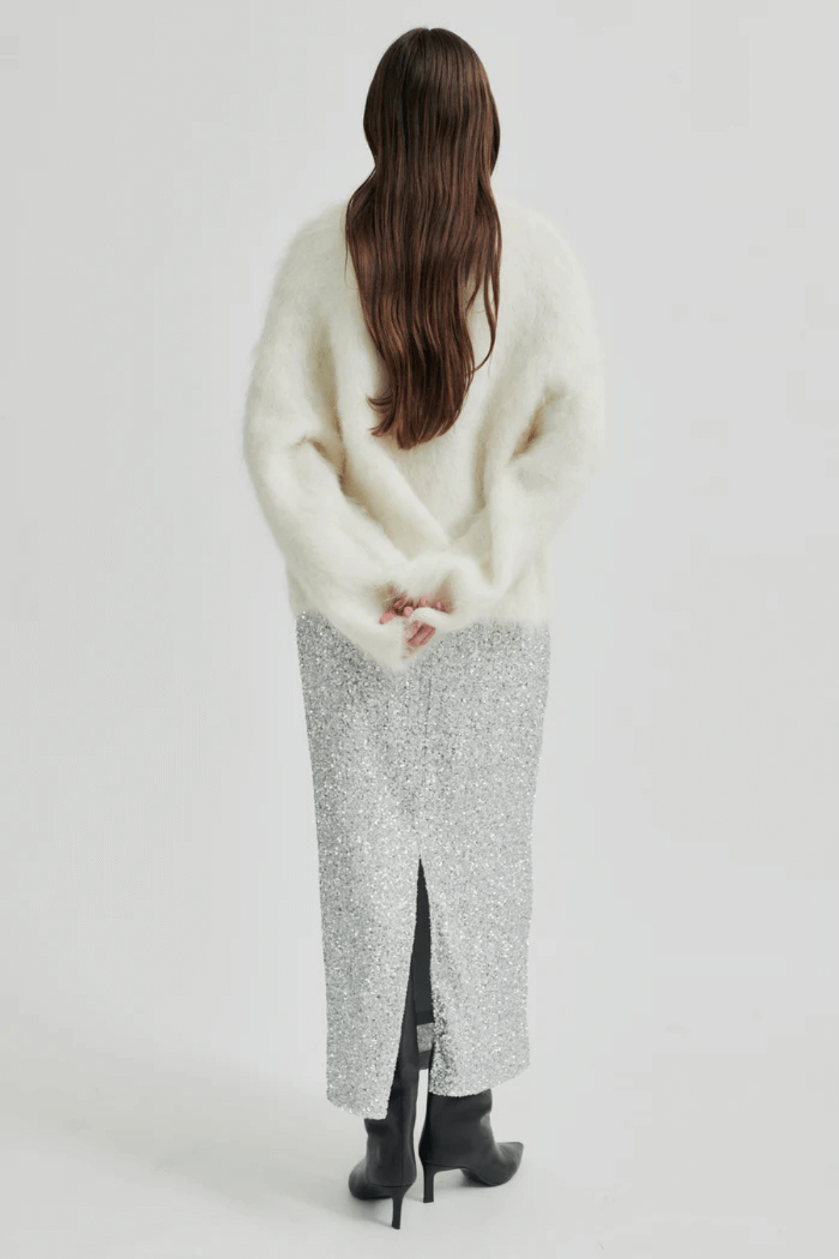 SHIMMA SKIRT SILVER