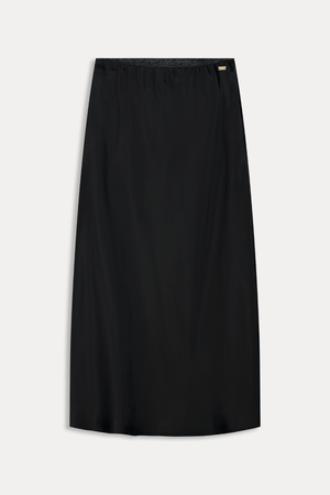SKIRT SATIN BLACK