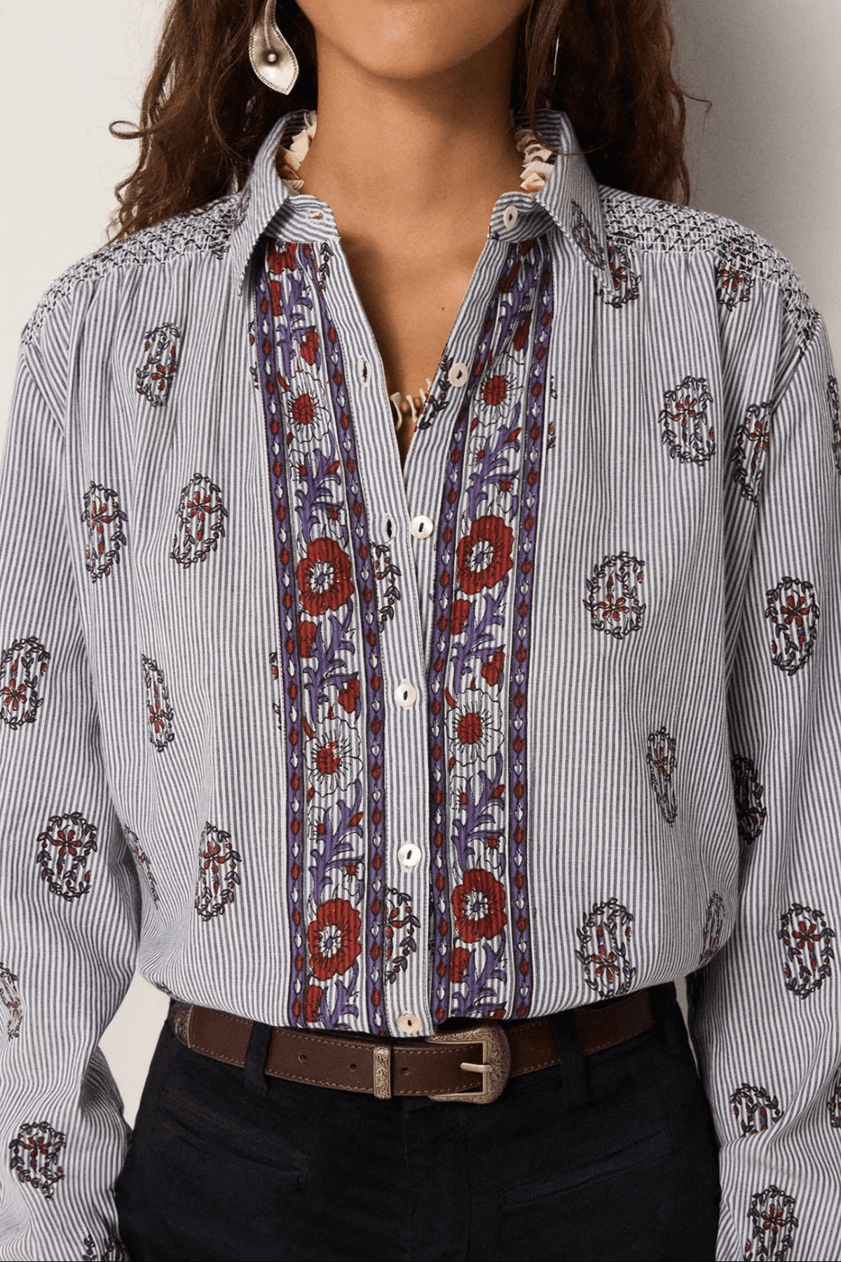 SOPHIE BLOUSE STRIPED MEADOW