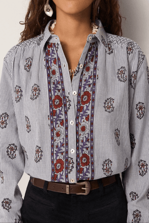 SOPHIE BLOUSE STRIPED MEADOW