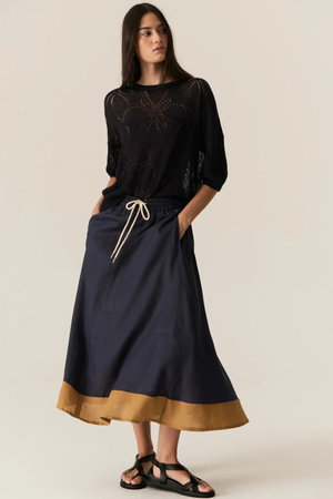 SPECK SKIRT INK/GINGER