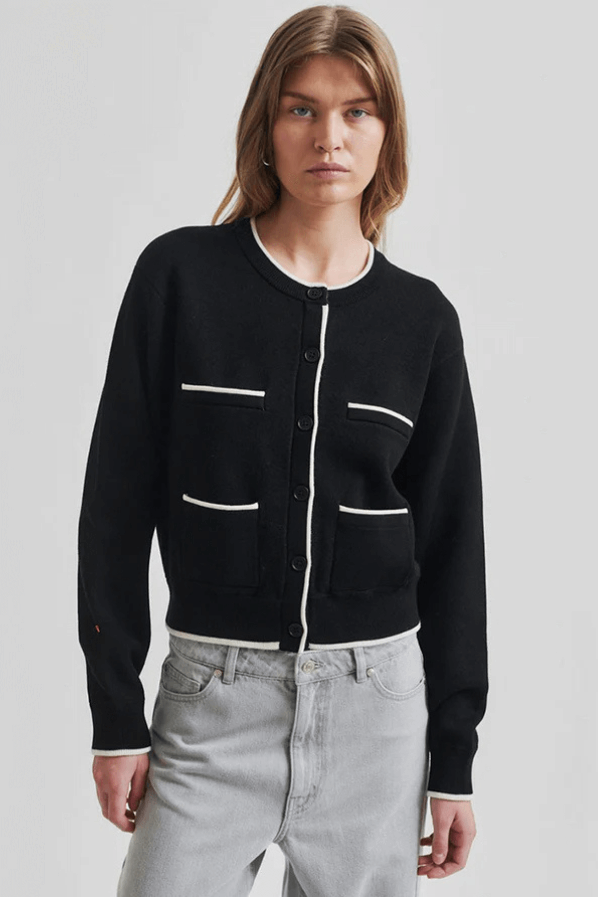STINNE CARDIGAN BLACK