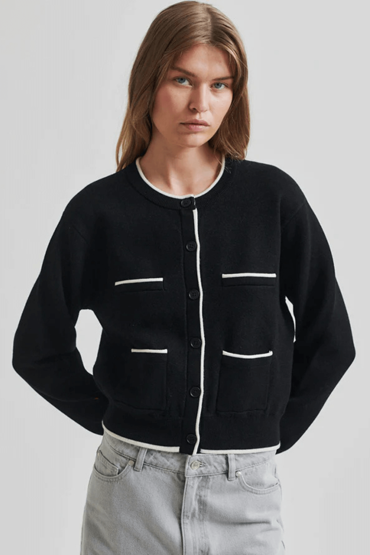STINNE CARDIGAN BLACK