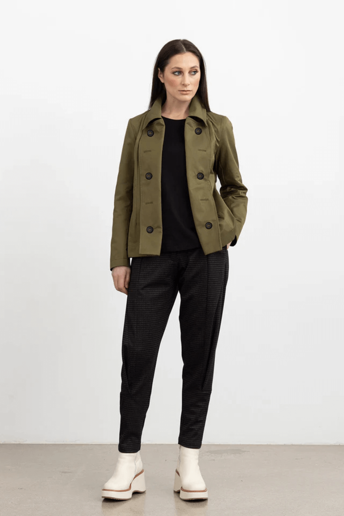 SUBCONSCIOUS TRENCH COAT OLIVE