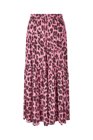 SUNSET MAXI SKIRT NEON PINK