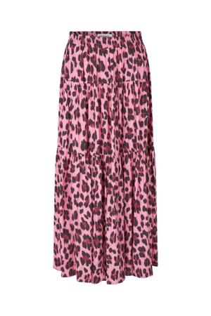 SUNSET MAXI SKIRT NEON PINK