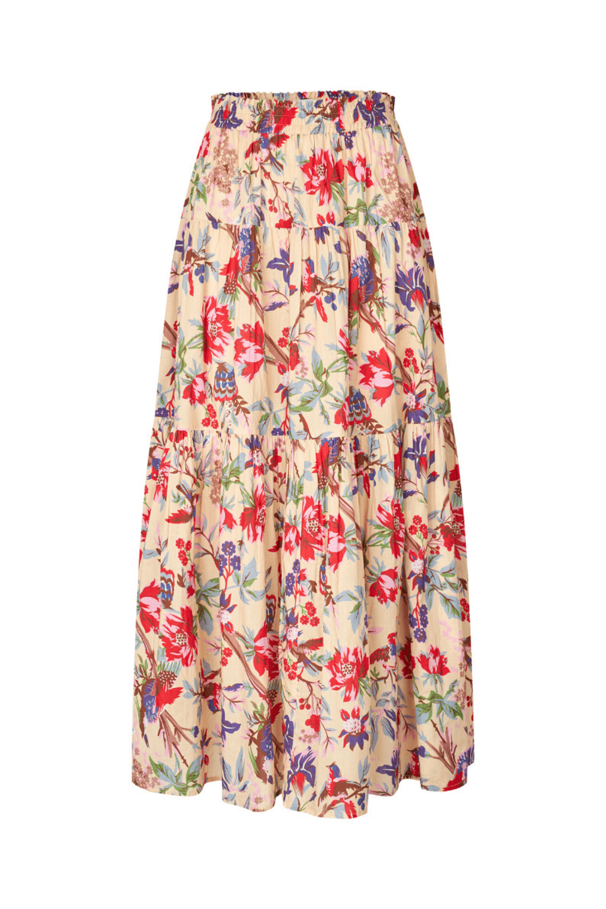 SUNSET MAXI SKIRT FLOWER PRINT