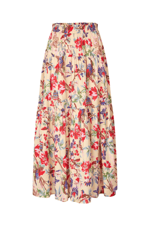 SUNSET MAXI SKIRT FLOWER PRINT
