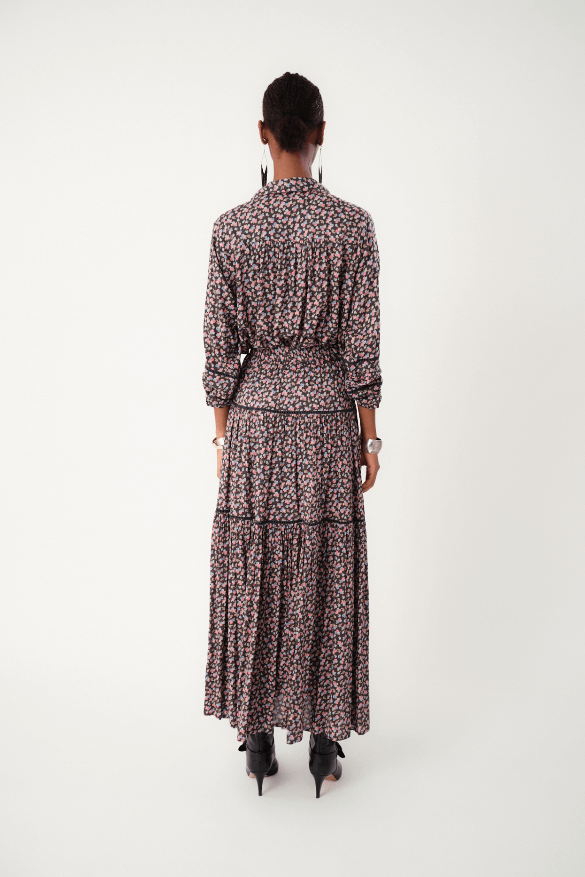 SUNSET MAXI SKIRT WASHED BLACK