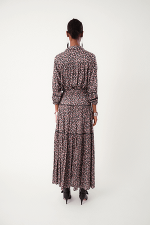 SUNSET MAXI SKIRT WASHED BLACK