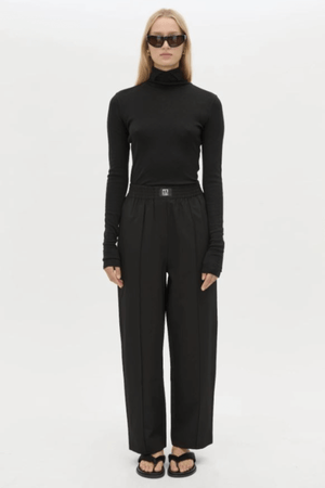 SYLVIA SOFT SUITING PANT BLACK