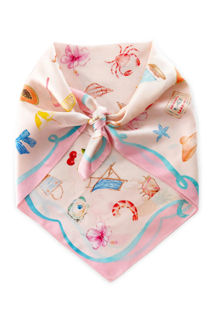 THE DH X CASS DELLAR LITTLE COVE SILK PETITE SCARF