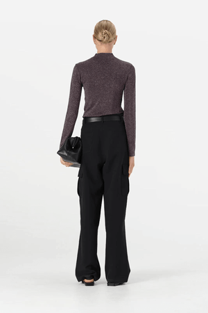 THELMA KNIT TOP MIDNIGHT LUREX