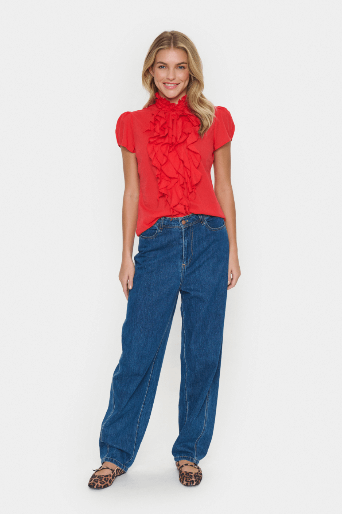 TILLI SHIRT FLAME SCARLET