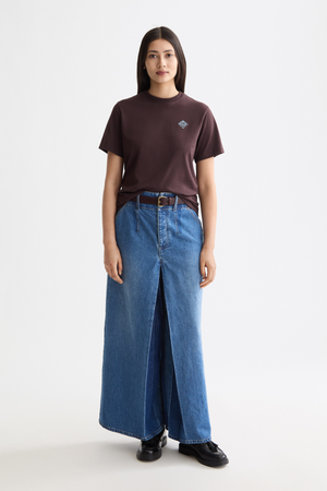 REGULAR FIT T-SHIRT CHOCOLATE PLUM