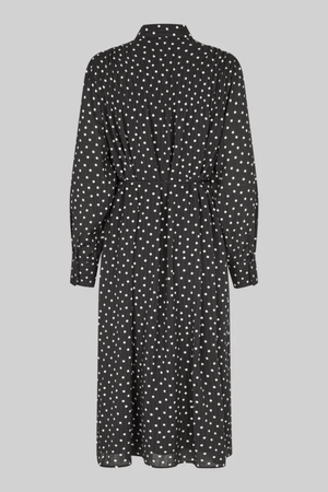 TUVA SPOT PRINT DRESS BLACK