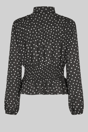 TUVA SPOT PRINT SHIRT BLACK