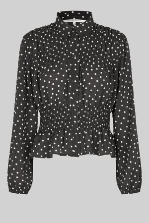 TUVA SPOT PRINT SHIRT BLACK