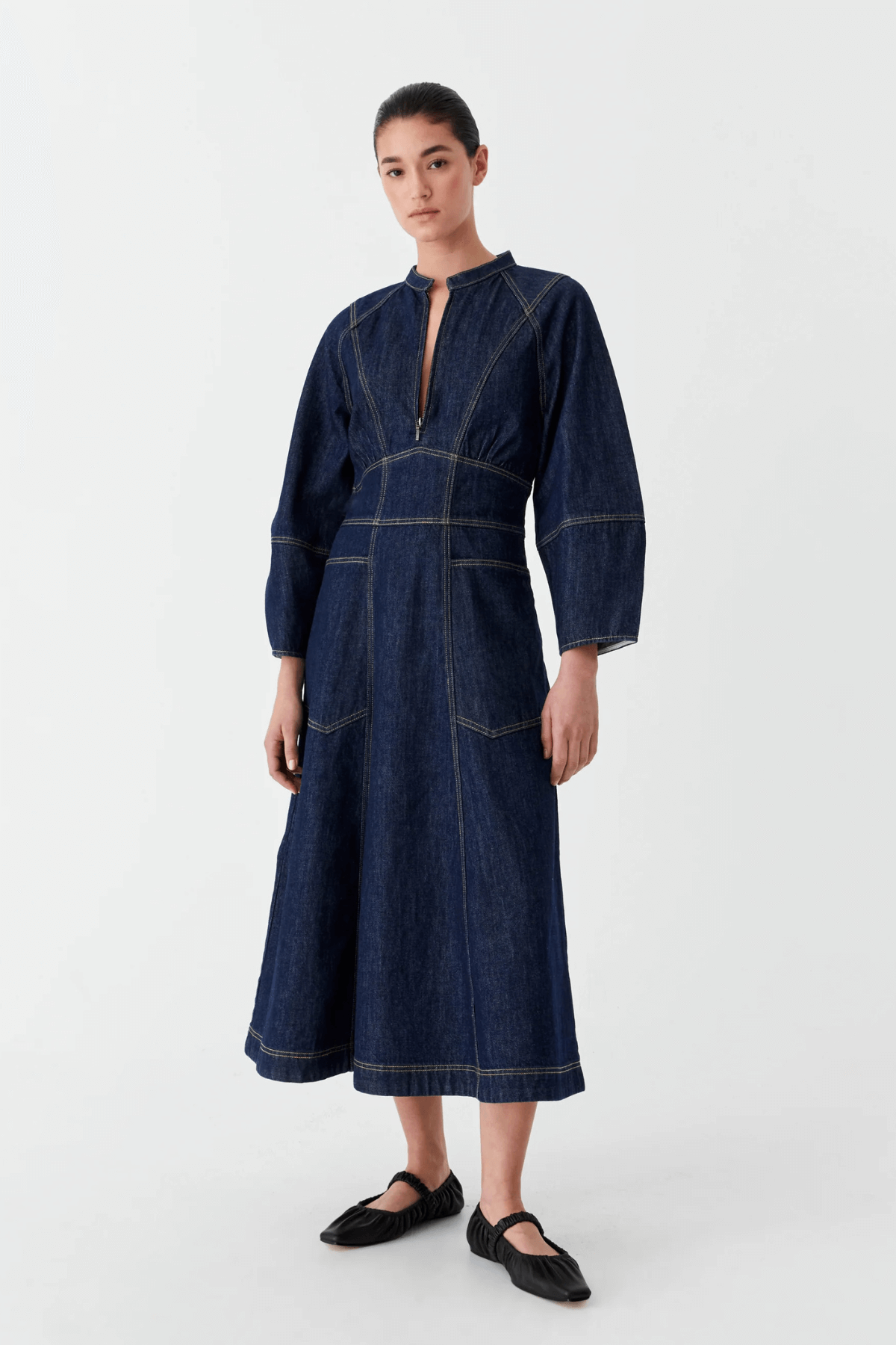 TYLER DENIM DRESS INDIGO