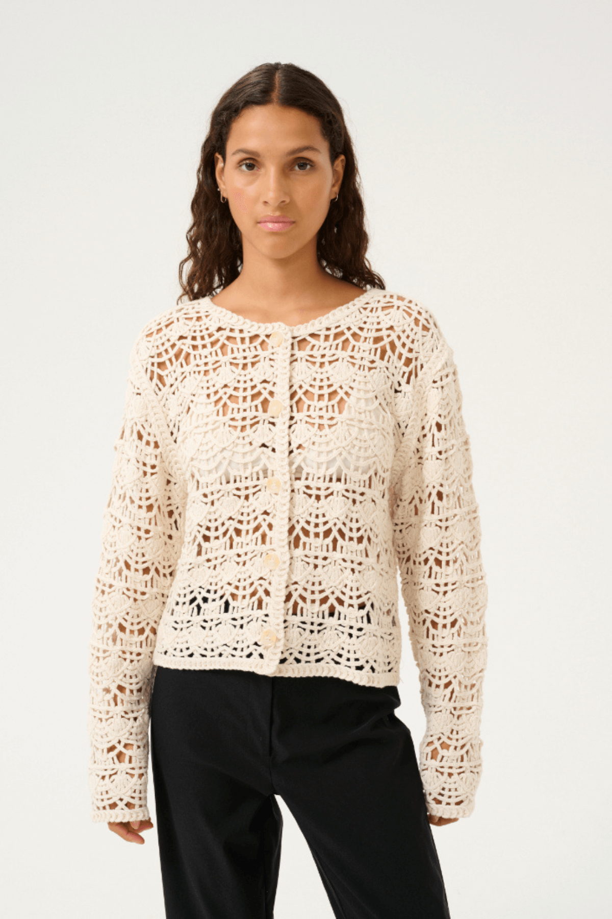 VEGALISA CARDIGAN EGRET