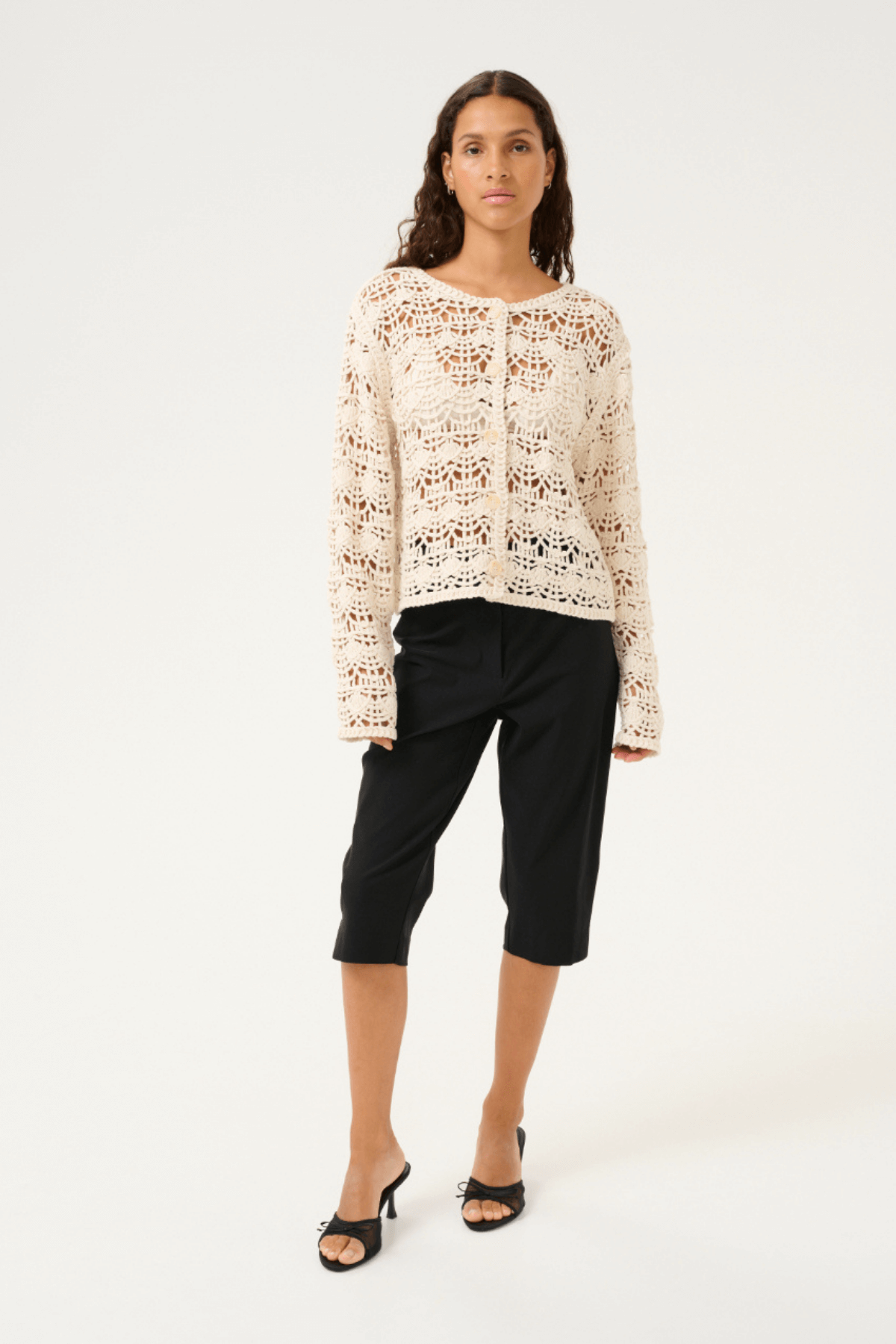 VEGALISA CARDIGAN EGRET