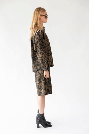 VEIDA SHIRT LS LEOPARD PRINT