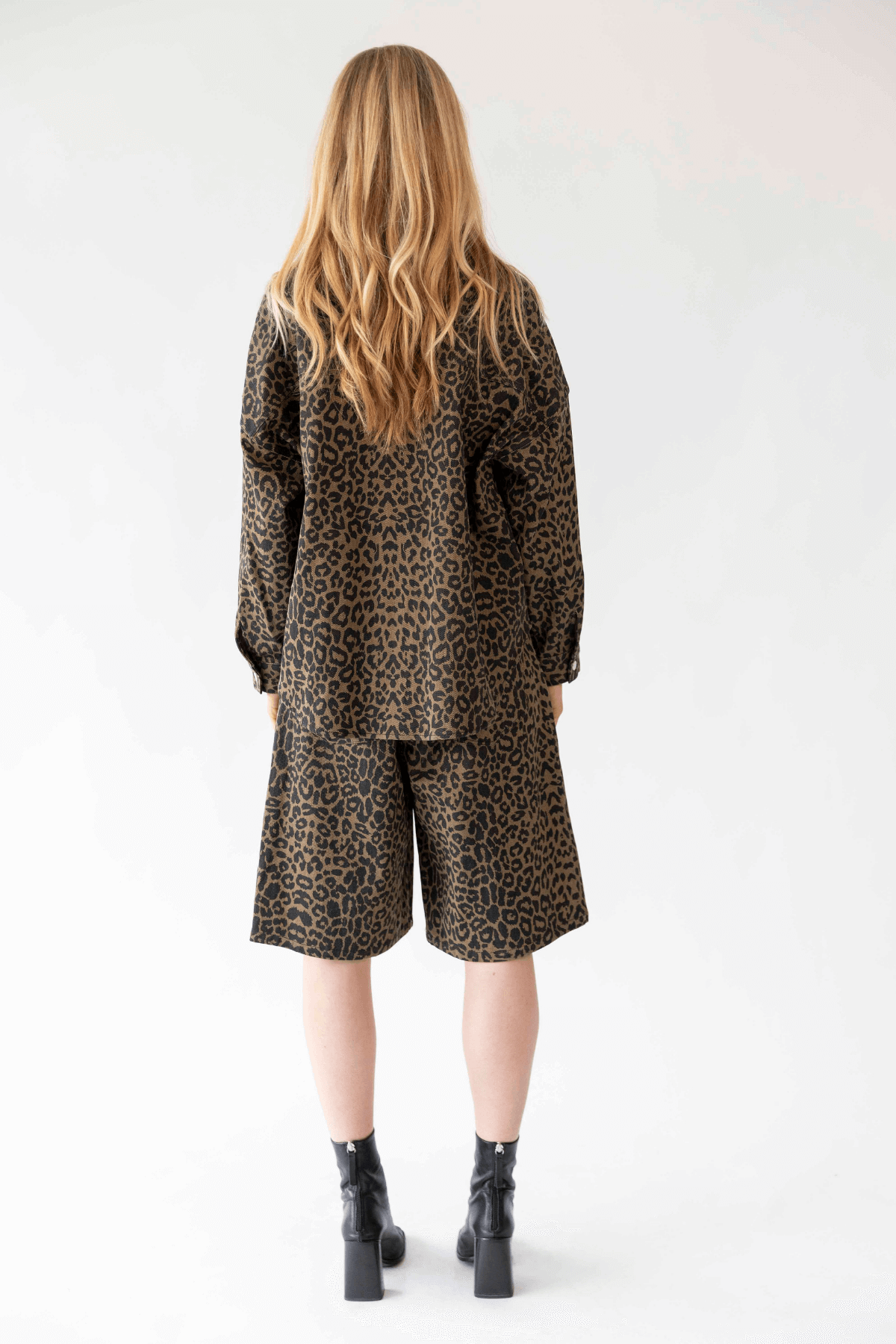 VEIDA SHIRT LS LEOPARD PRINT