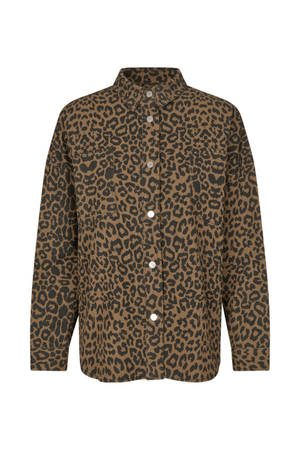 VEIDA SHIRT LS LEOPARD PRINT