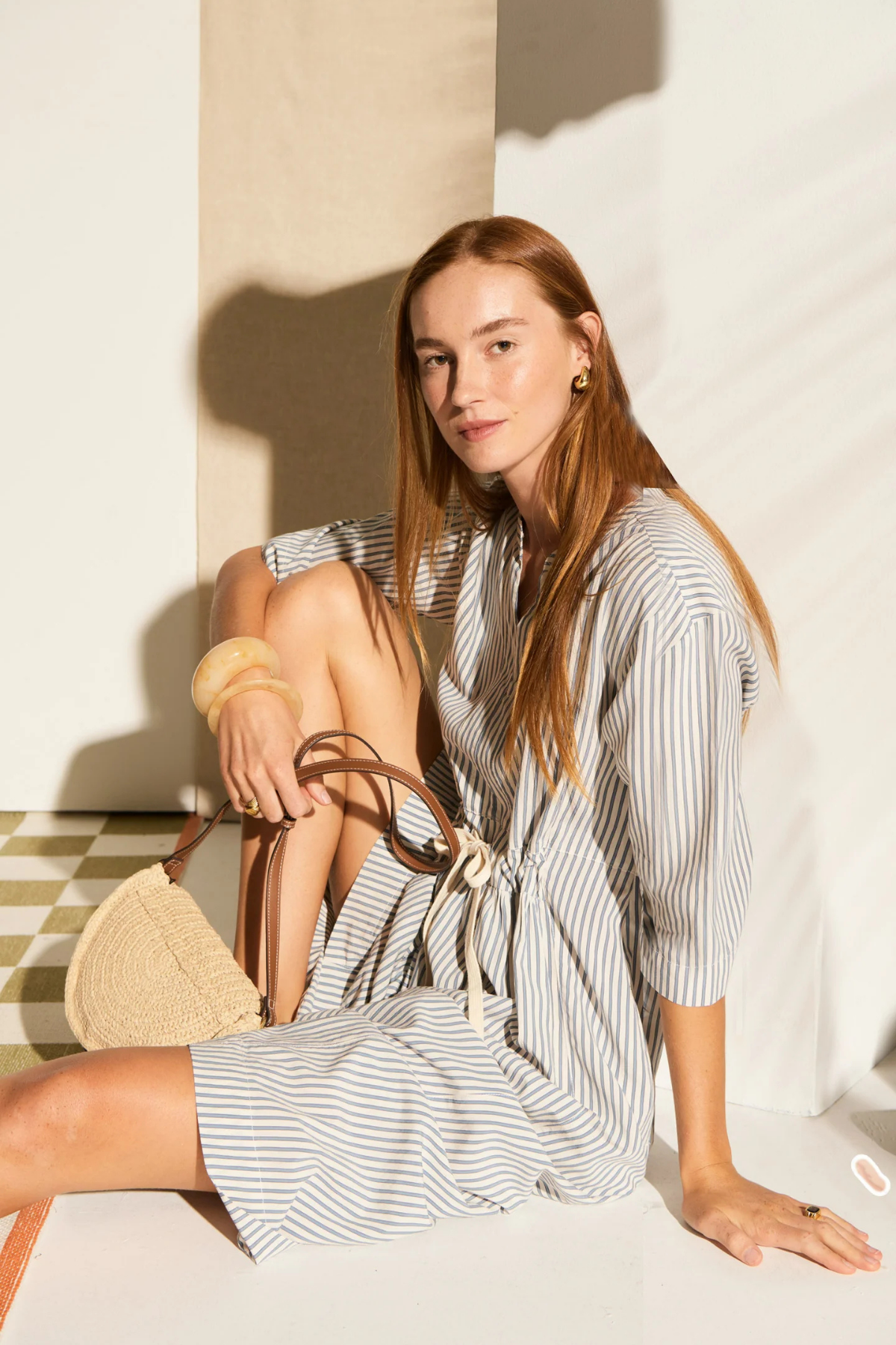 VERA SHIRT DRESS BLUE STRIPE
