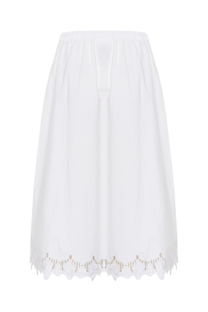 VICTORIA SKIRT BRIGHT WHITE