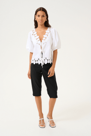VICTORIA BLOUSE BRIGHT WHITE