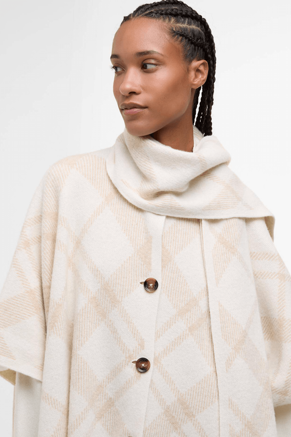 VIENNA KNITTED CAPE MULTI