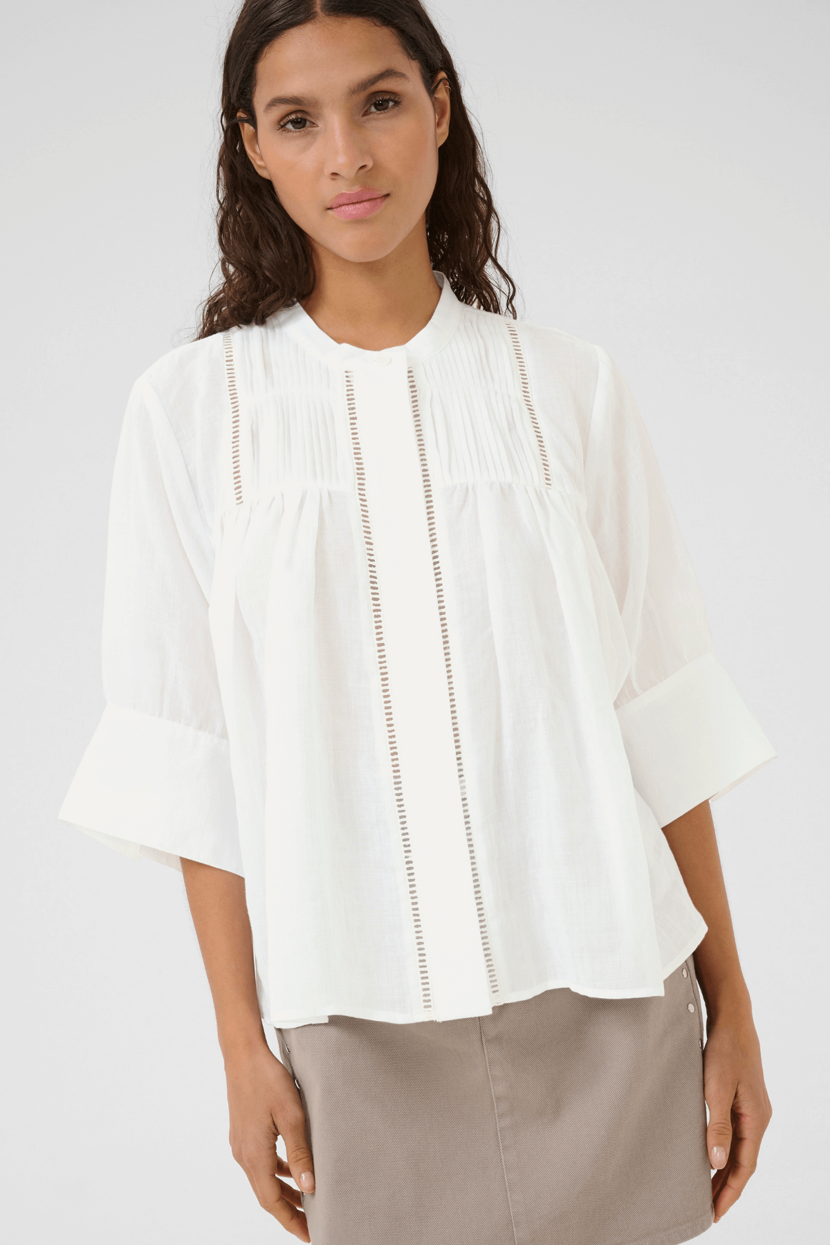VILDE BLOUSE BRIGHT WHITE