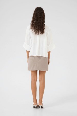 VILDE BLOUSE BRIGHT WHITE