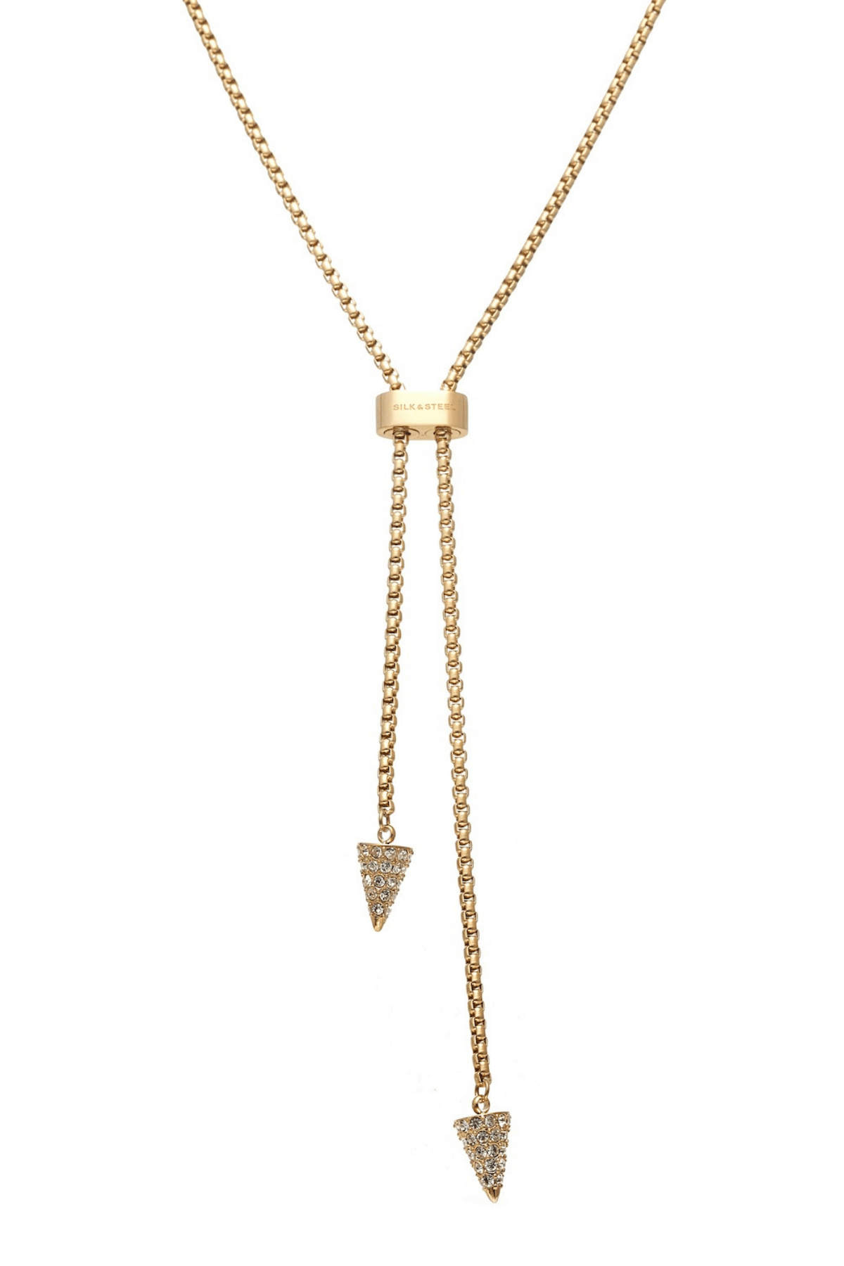 VOLTAGE LARIAT CZ/GOLD