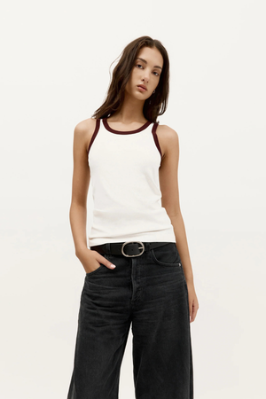 WIDE BELT OVAL BUCKLE BLACK/SILVER