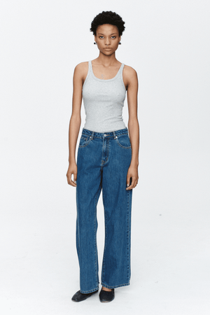 WIDE LEG JEAN HERITAGE BLUE