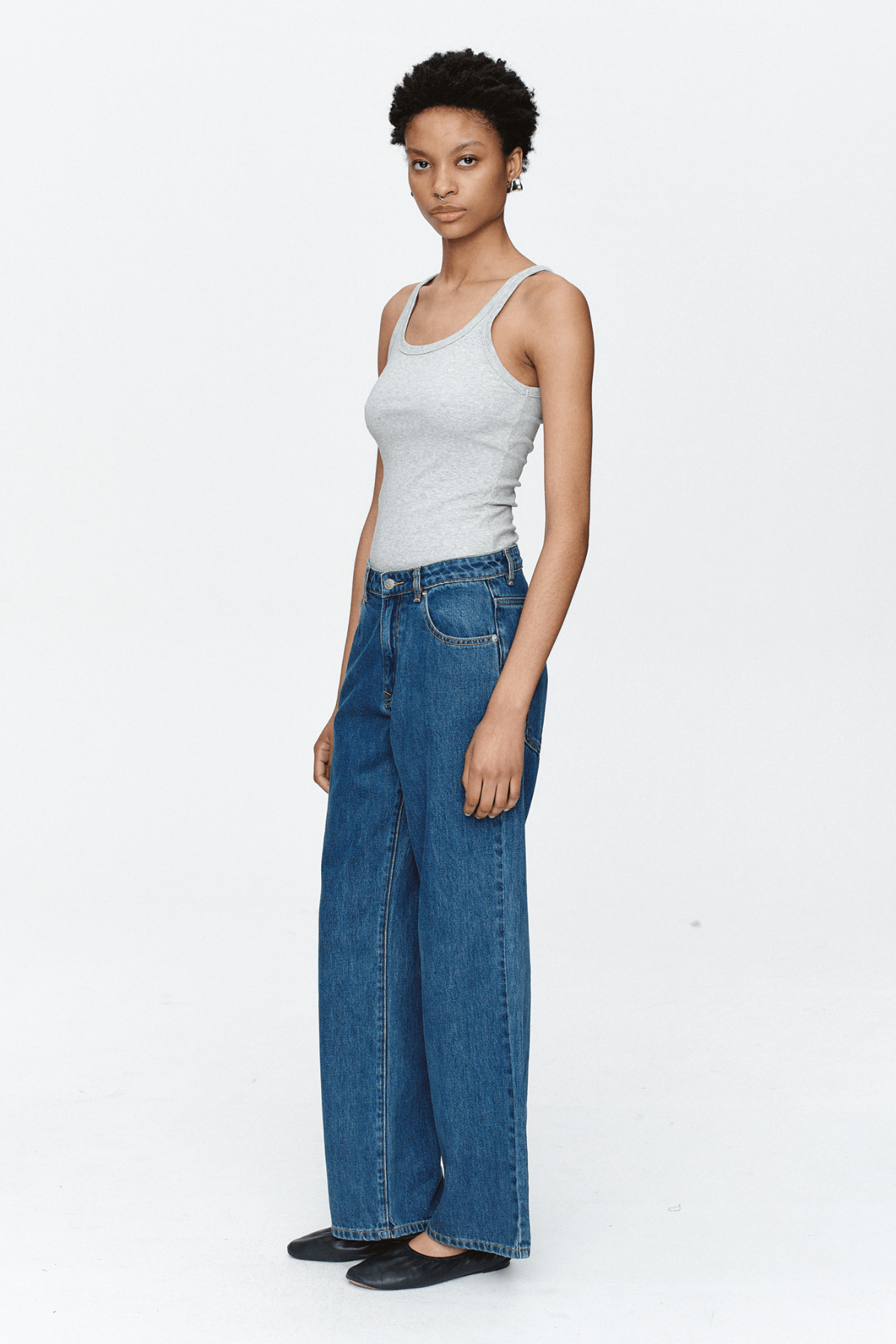 WIDE LEG JEAN HERITAGE BLUE
