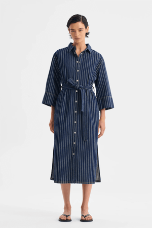 WYATT DENIM DRESS STRIPE