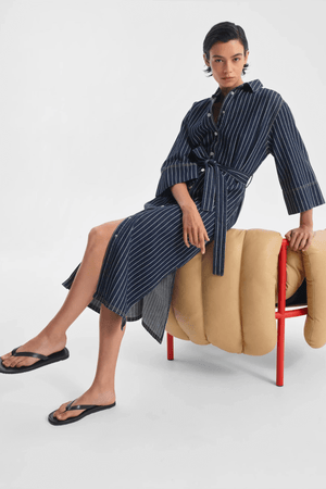 WYATT DENIM DRESS STRIPE