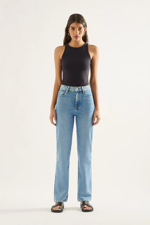 ZOE HIGH STRAIGHT CROP JEAN CADENCE BLUE