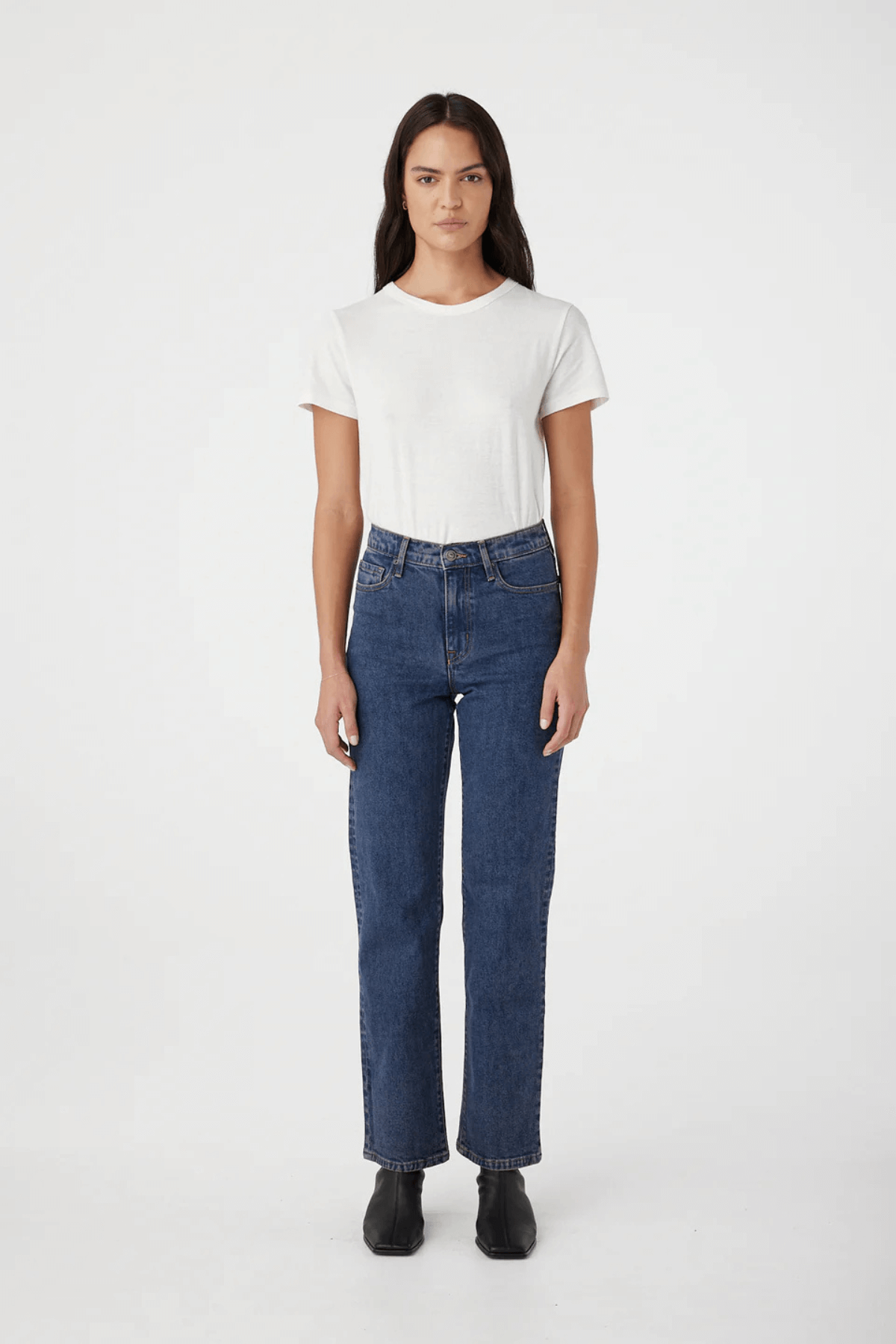 ZOE HIGH STRAIGHT JEAN HARBOUR