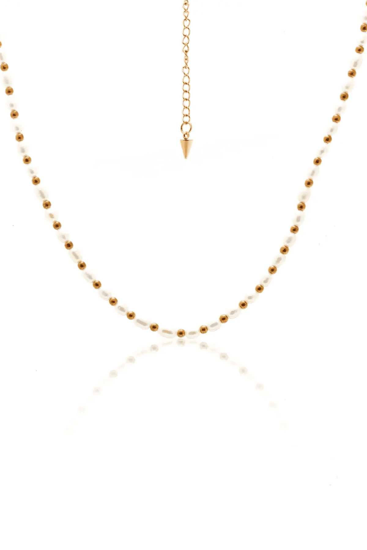 AMALFI NECKLACE PEARL/GOLD