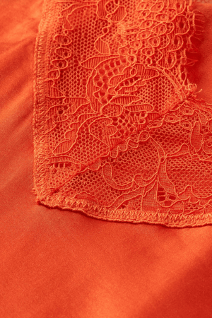 CAMISOLE LACE DETAIL RED SKIES