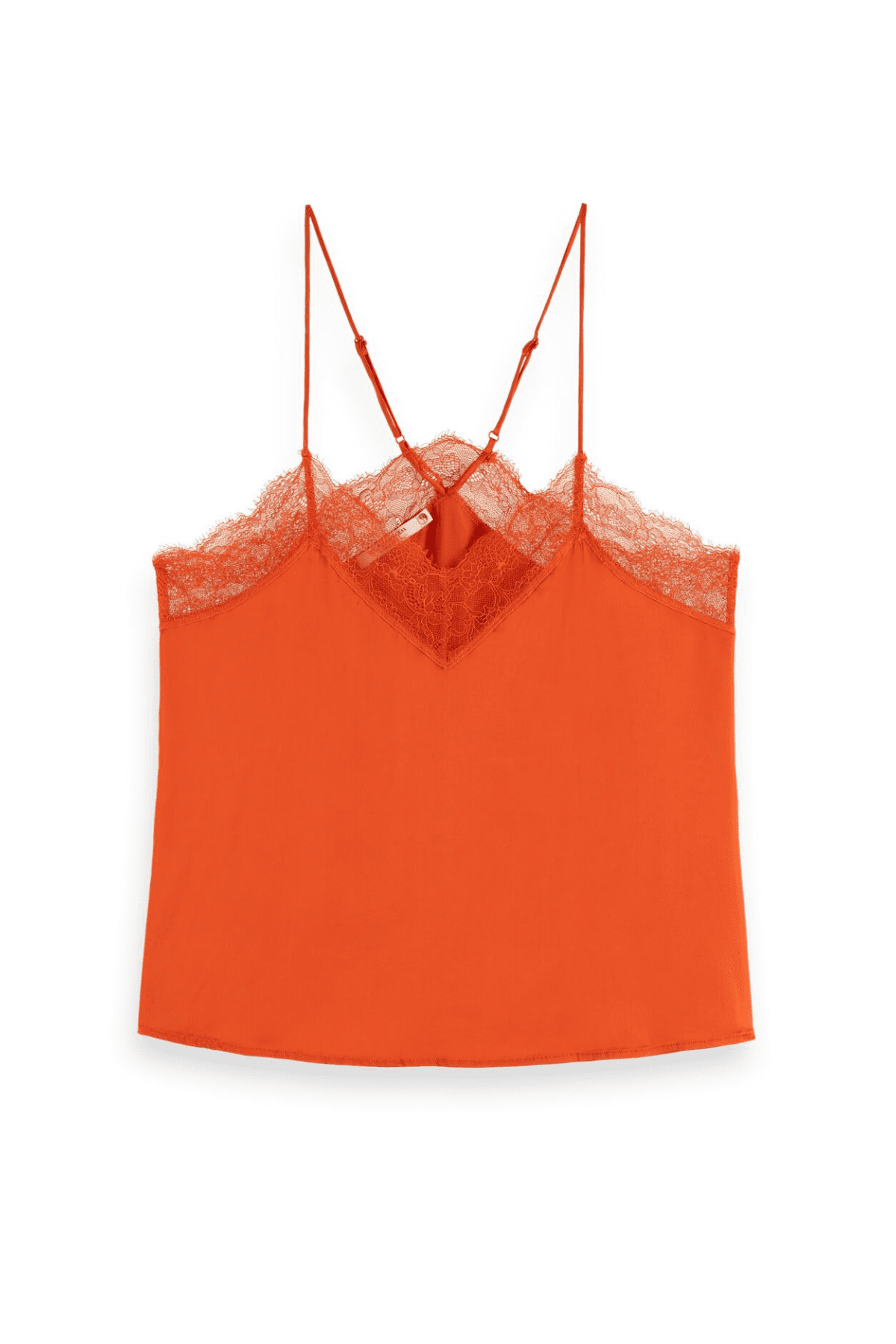 CAMISOLE LACE DETAIL RED SKIES